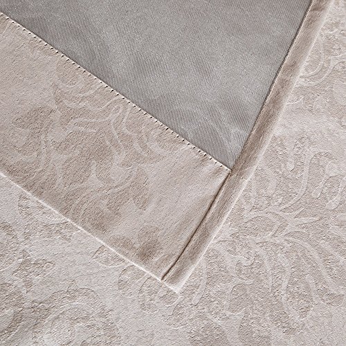 Warm Home Designs 1 Pair (2 Panels) Of Ivory (Cream) Insulated Thermal Blackout Curtains With Embossed Textured Damask Flower Pattern. Each Grommet Top Window Panel Is 38" X 84". Ev Ivory 38X84 #TOP2