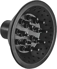 Difusor De Ar P/Secador Universal Cachos Profissional Cor Preto