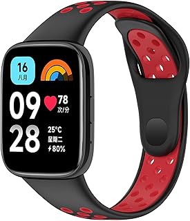 Dl3 Mobilak Strap Silicone Compatible With Xiaomi Redmi Watch 3 Active/Redmi Watch 3 Lite, Sport Silicone Watch Band Wrist Strap, Bracelet Wristband Wrist Strap