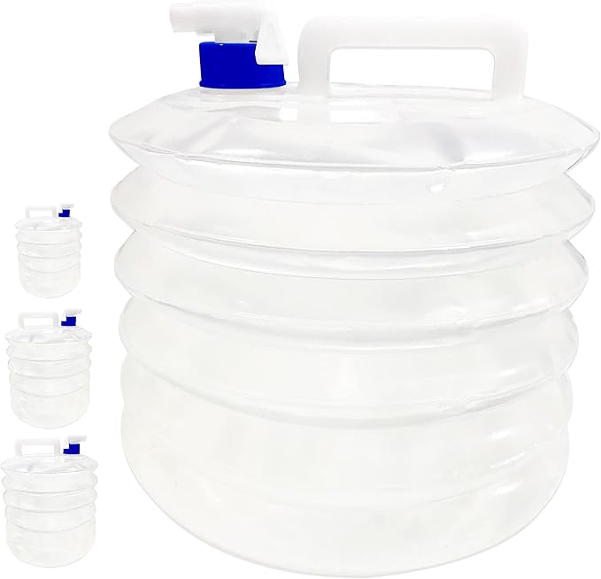 XEANCO Collapsible Water Container, 5L/10L/15L BPAFree Camping Water