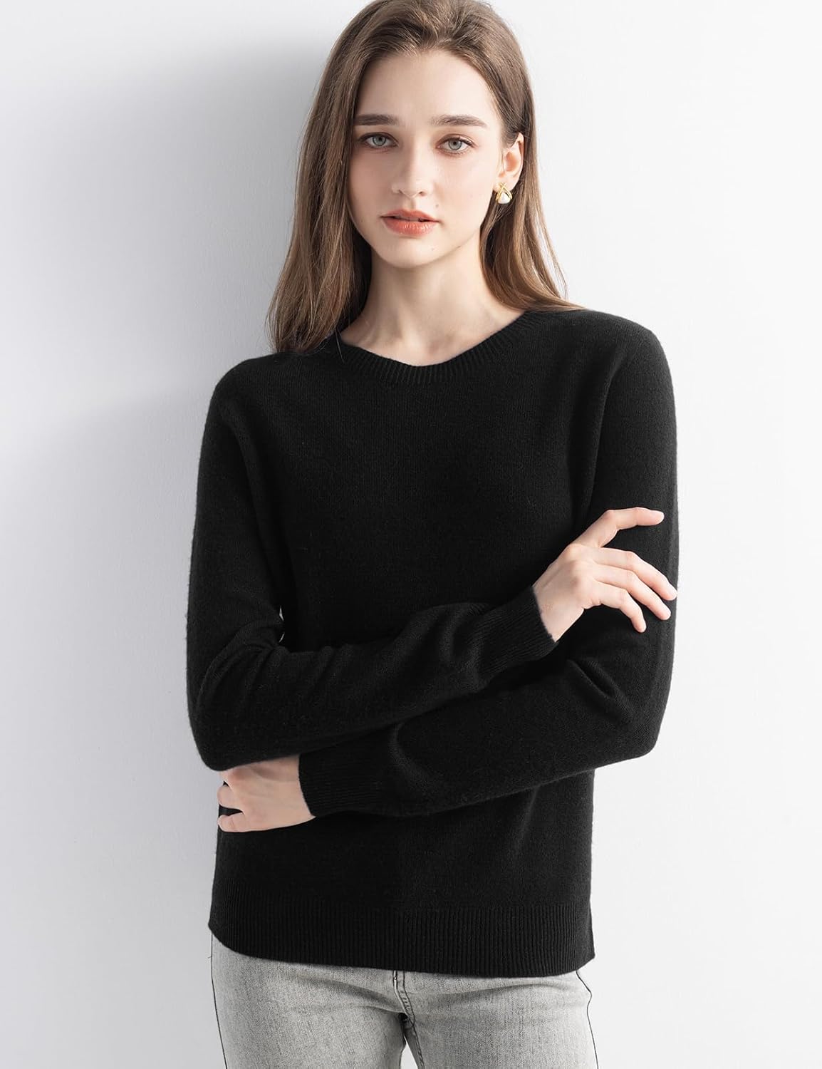 Chanyarn Women's 100% Merino Wool 2025 Fall Winter First-Line Ready to Wear Long Sleeve Seamless Knit Crewneck Sweater - Image 5