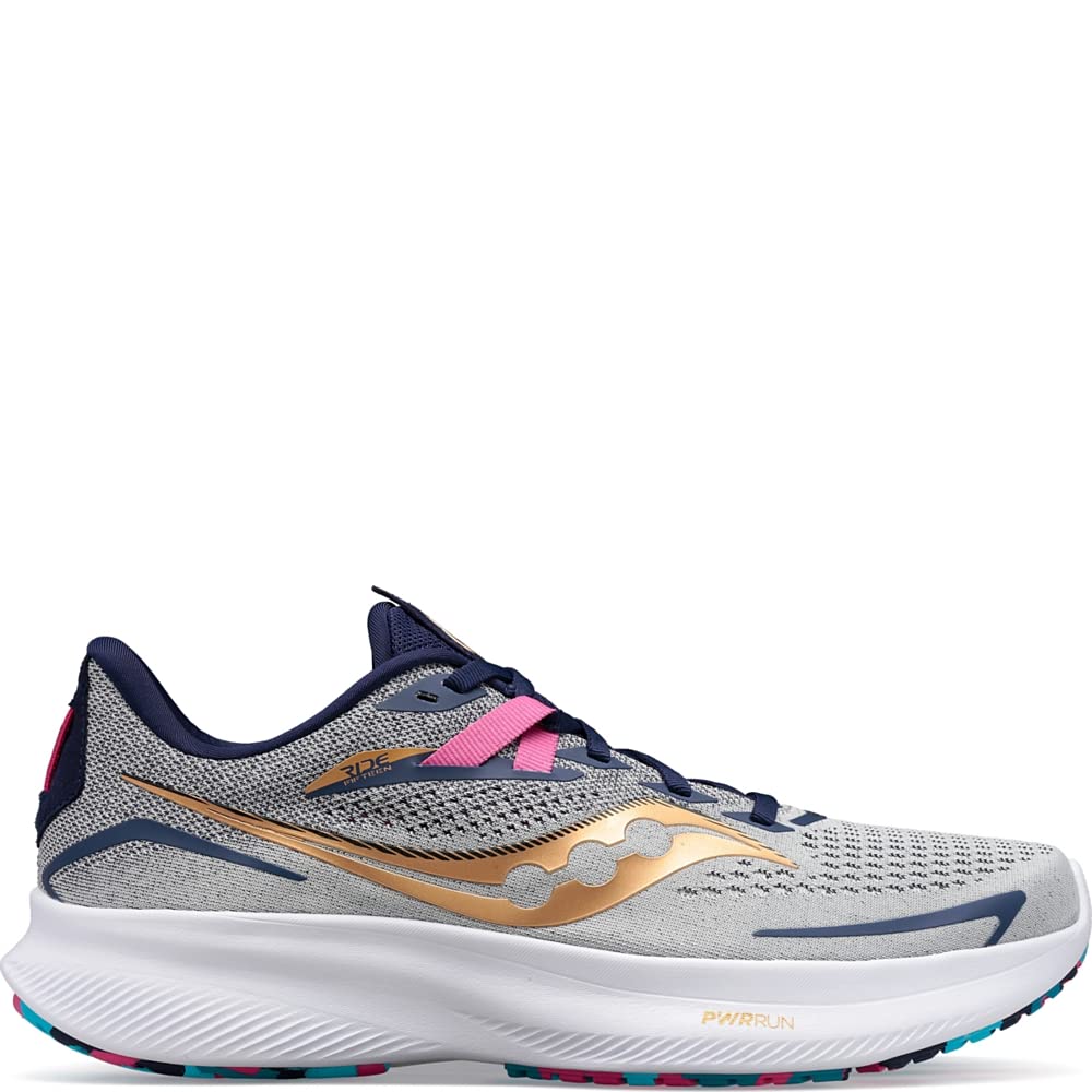 Saucony Mens Ride 15 Running Shoes Sapphire Vizi Red Size 9 2e Wide Us main image 0