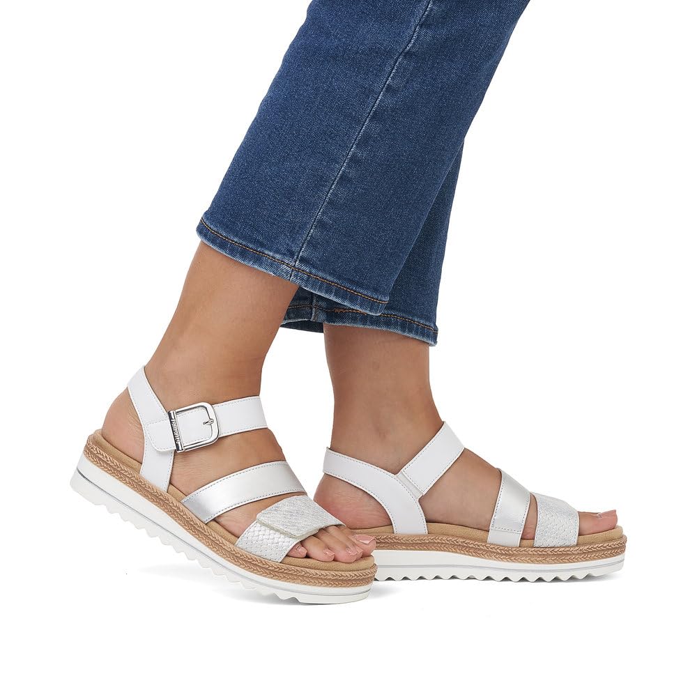 Remonte Damen Riemchensandalen D0Q55, Frauen Sandalen,lose Einlage
