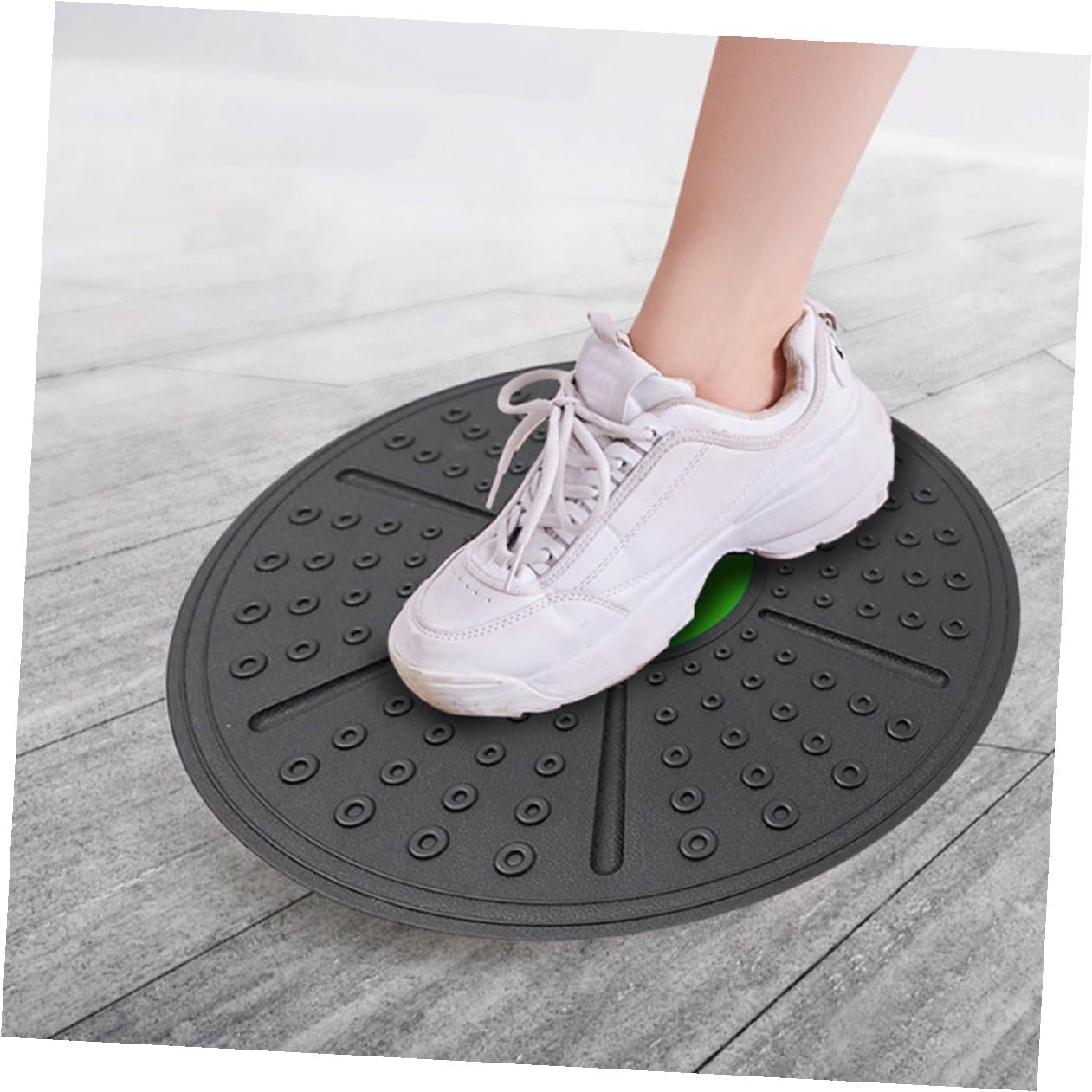 Sensory Training Balance Board with Raised Massage Points Rotation Yoga Fitness Tool for Rehab and Strengthening Non-slip PP Material Exercise Trainer for Home Gym