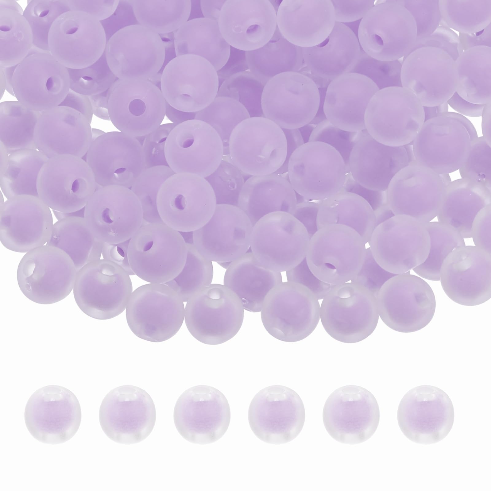 Perles de 2mm violet givré pour réparer vos bijoux cassés et réussir vos DIY x500