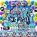 DMight Birthday Party Supplies for Game Fans,Video Game Party Decoration,121 Pcs Party Favors - Cake Topper, Bottle Label, Chocolate Sticker, Latex Balloon, Foil Balloon, Roll Paper Sticker, Banner