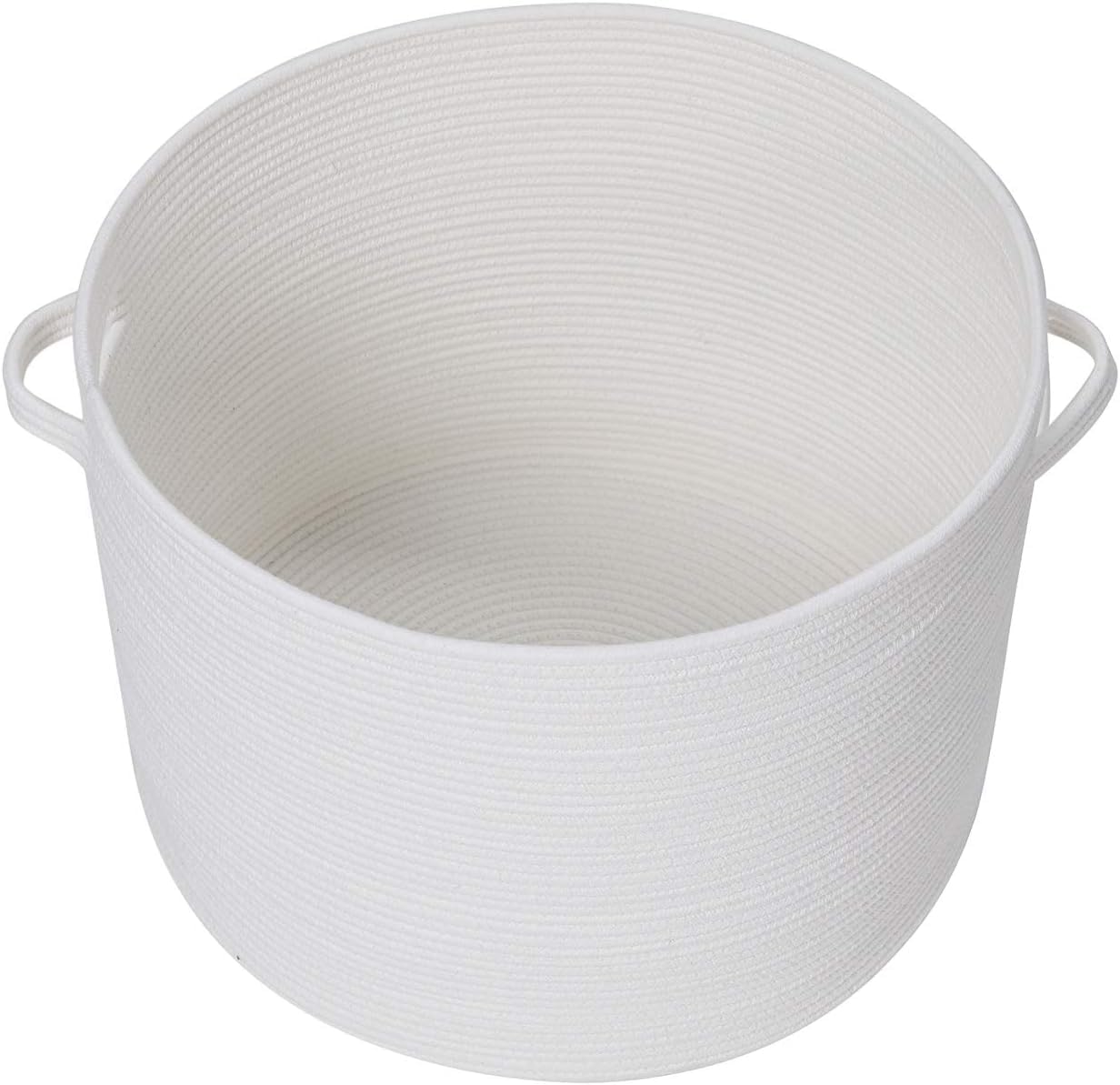 Brishtl Extra Large Storage Basket With Lid, Cotton Rope Storage Baskets, Laundry Hamper, Cloth Bin, For Clothes Towels Blankets Pillows Storage In Living Room (Wide 13 X 16 Inch, Multi-5)