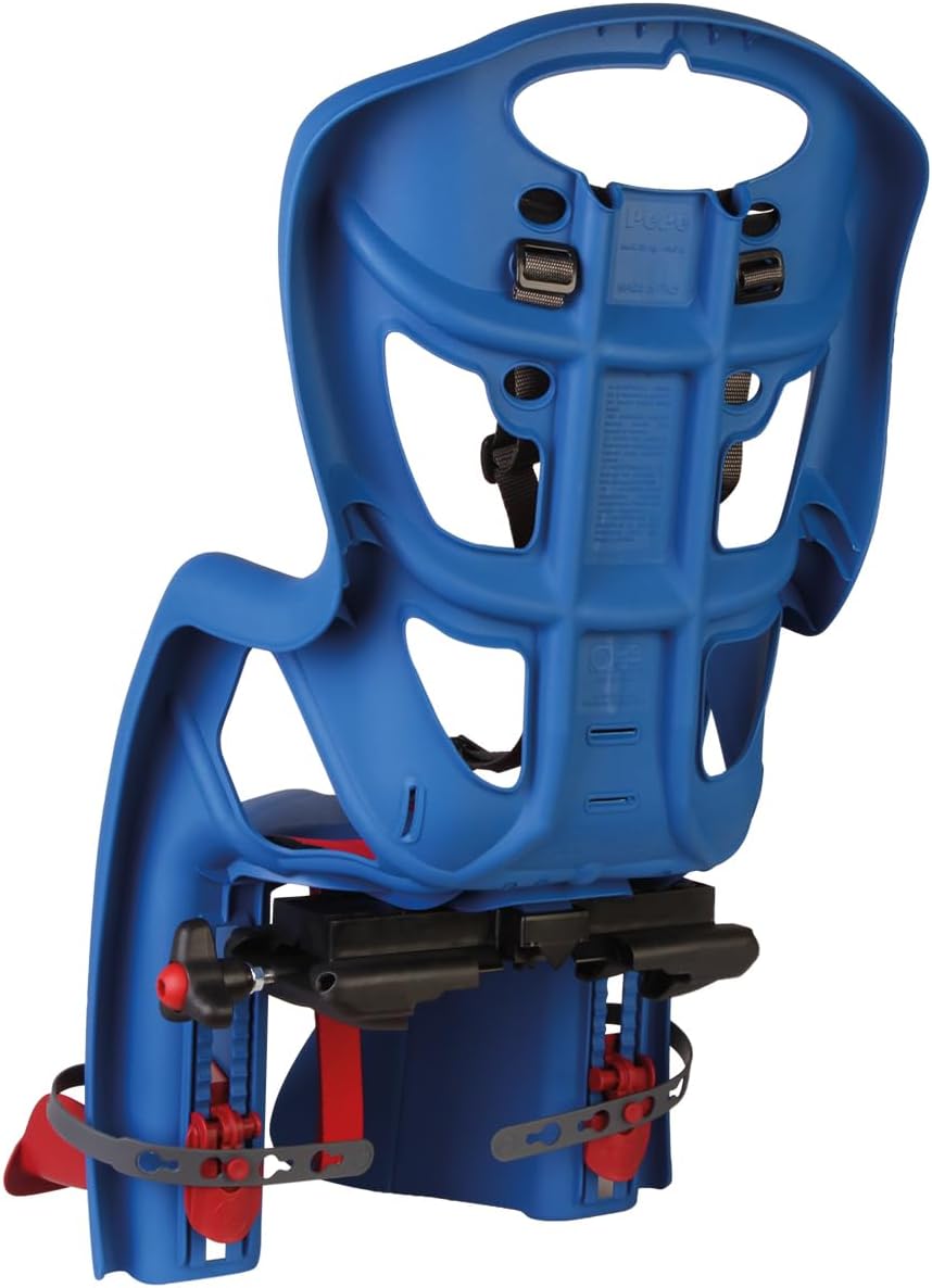 Child Bike Seat, Rack Mount with CLAMP, Child Bike Carrier, Child Seat for Bikes, Bicycle Child Seat Pepe, Mounts on Existing Bicycle Rack, Made by Bellelli, Made in Italy