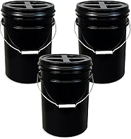 Vista 40 de ePackageSupply Premium 5 galones Recipiente de plástico de grado alimenticio con tapa Gamma Seal Fabricado en EE. UU. Libre de BPA Resistente