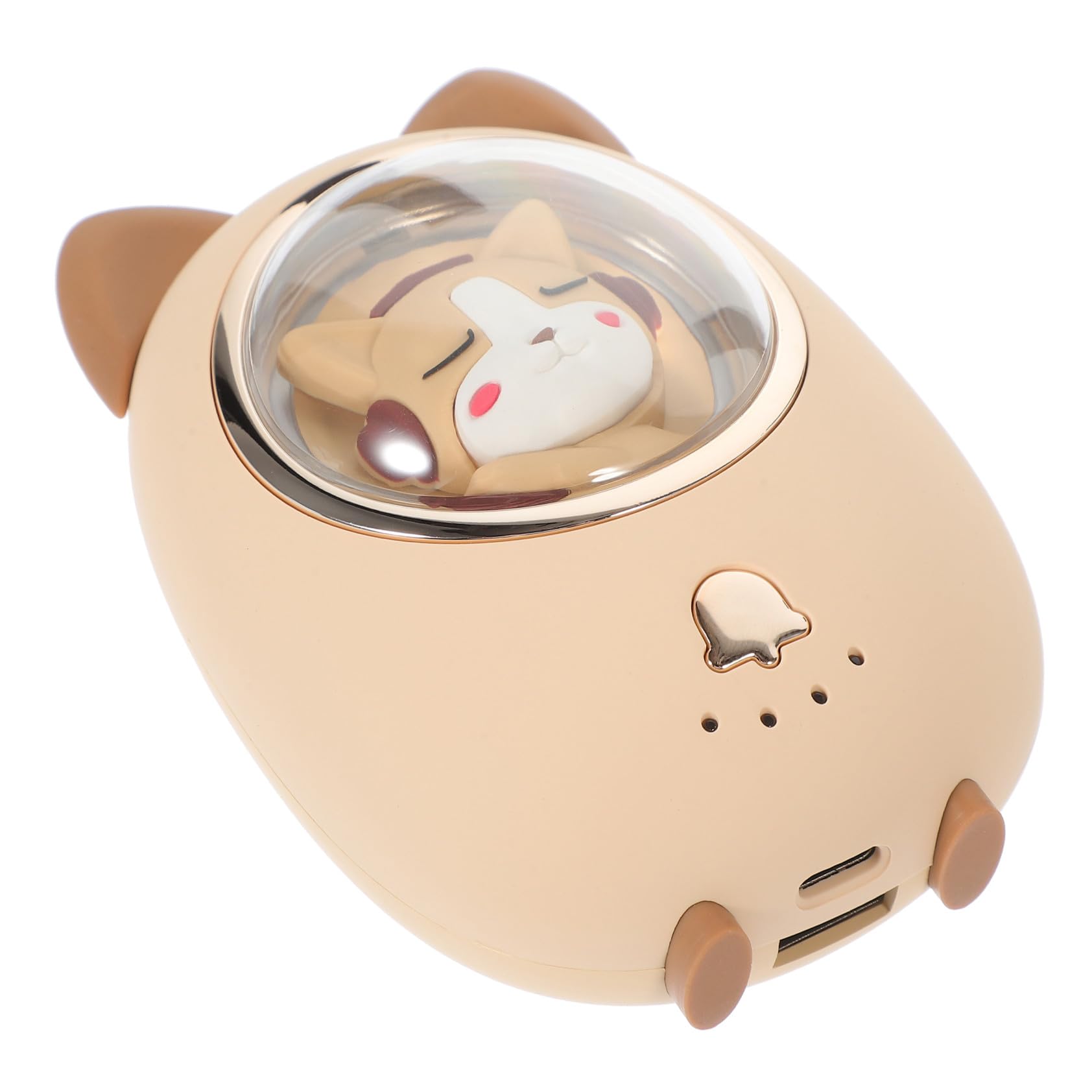 VICASKY Scaldamani Invernale Mini Portatile Ricarica USB Scaldamani Elettrico Luminoso Animali Cartoni Animati per Outdoor e Regali Donna