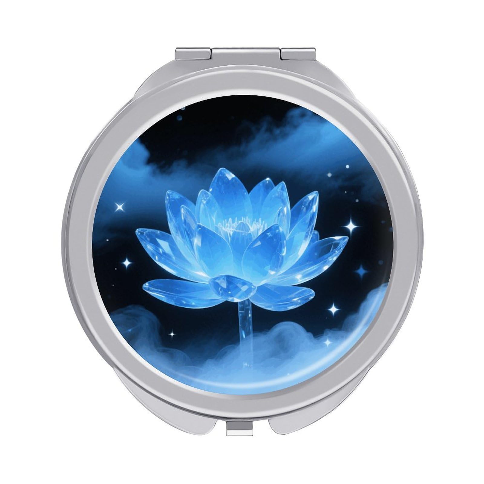 VstaDank Flowers Travel Makeup Mirror Fashion Folding Handheld Pocket Mirrors Portable Cute Mini Mirrors Round Compact Mirror for Purse Handbag& Gift Home Outdoor Use