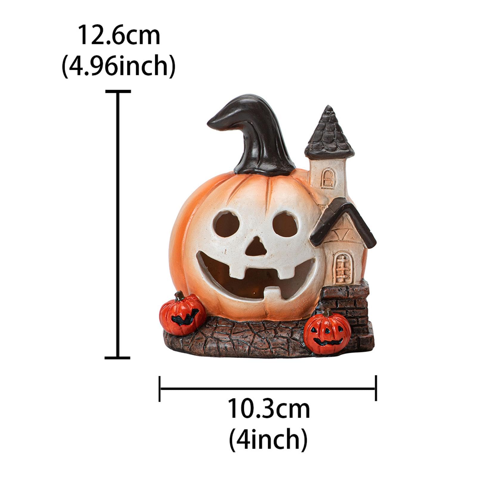 Amazon.co.jp: MotiveTech ハロウィン かぼちゃ 置物 樹脂彫刻 ライト