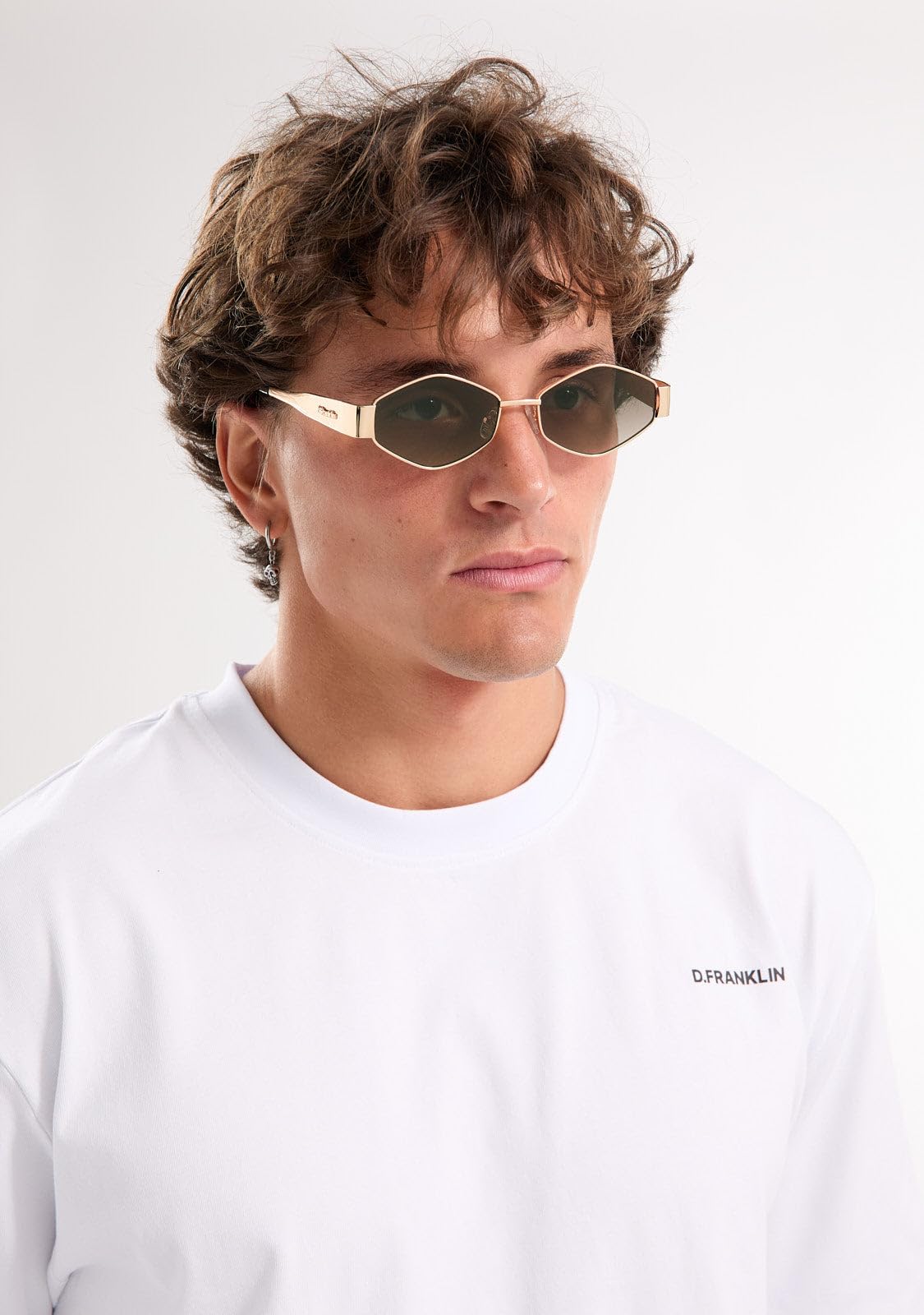 D.Franklin Occhiali da sole - Unisex - Con lenti protettive UV - Modello cuprum - Quadrati - Per uomo e donna - Sunglasses