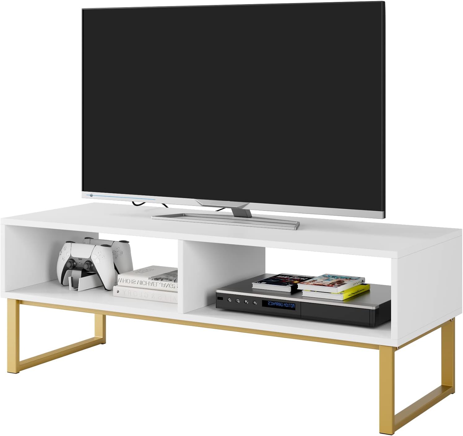 Mobile TV bianco,Mobile TV basso per TV,Mobile Porta TV con 2