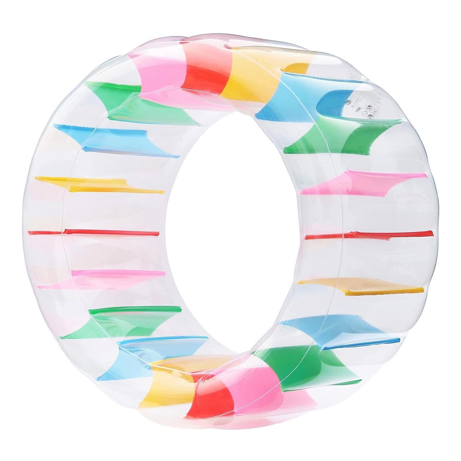Gralara Colorful Giant Inflatable Wheel for Kids And Adults, Inflatable Raft Toy for Beach Party, 120cm