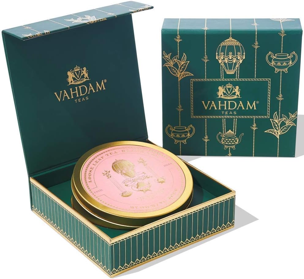 VAHDAM, Black Tea Set Gift Box, Premium Tea Gift Sets | 100% Pure Loose Leaf Tea, Gluten Free | Christmas Tea Gifts | Christmas Gifts For Women, Men & Adults I Christmas Gifts 2024