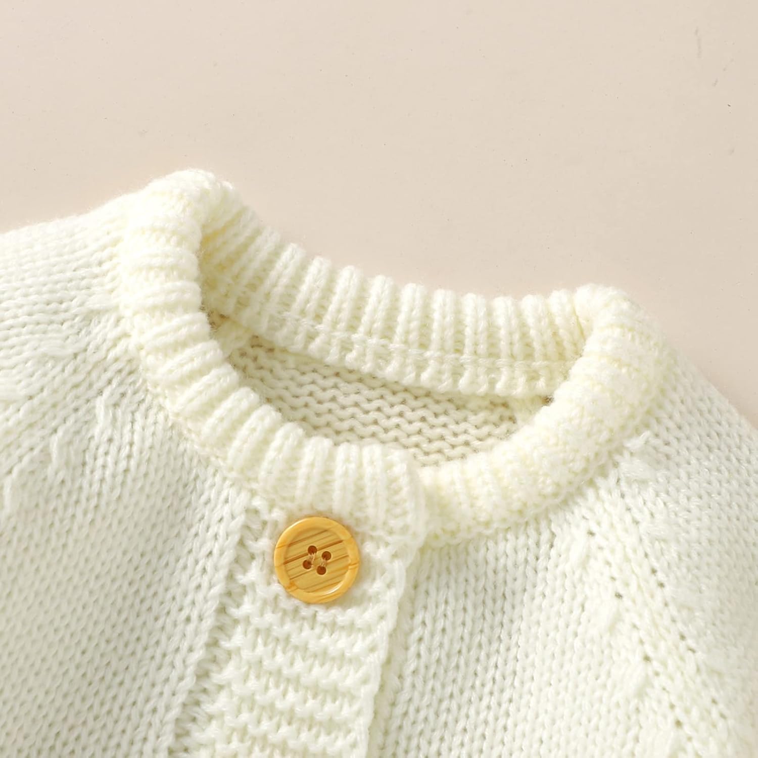 Newborn Baby Boy Girl Winter Clothes Knitted Sweater Romper Crewneck Solid Color Jumpsuit Hat Infant Fall Outfit - Image 5