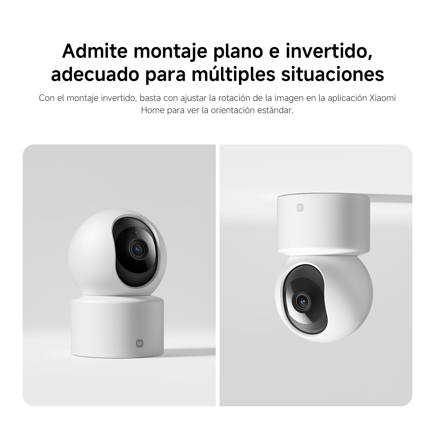XIAOMI C201 Camara Vigilancia WiFi Interior, 1080P HD 360° Camara Vigilancia, Detección de Personas y Mascotas, Seguimiento Dinámico, Audio Bidireccional, Control Remoto, Compatible con Alexa y Google