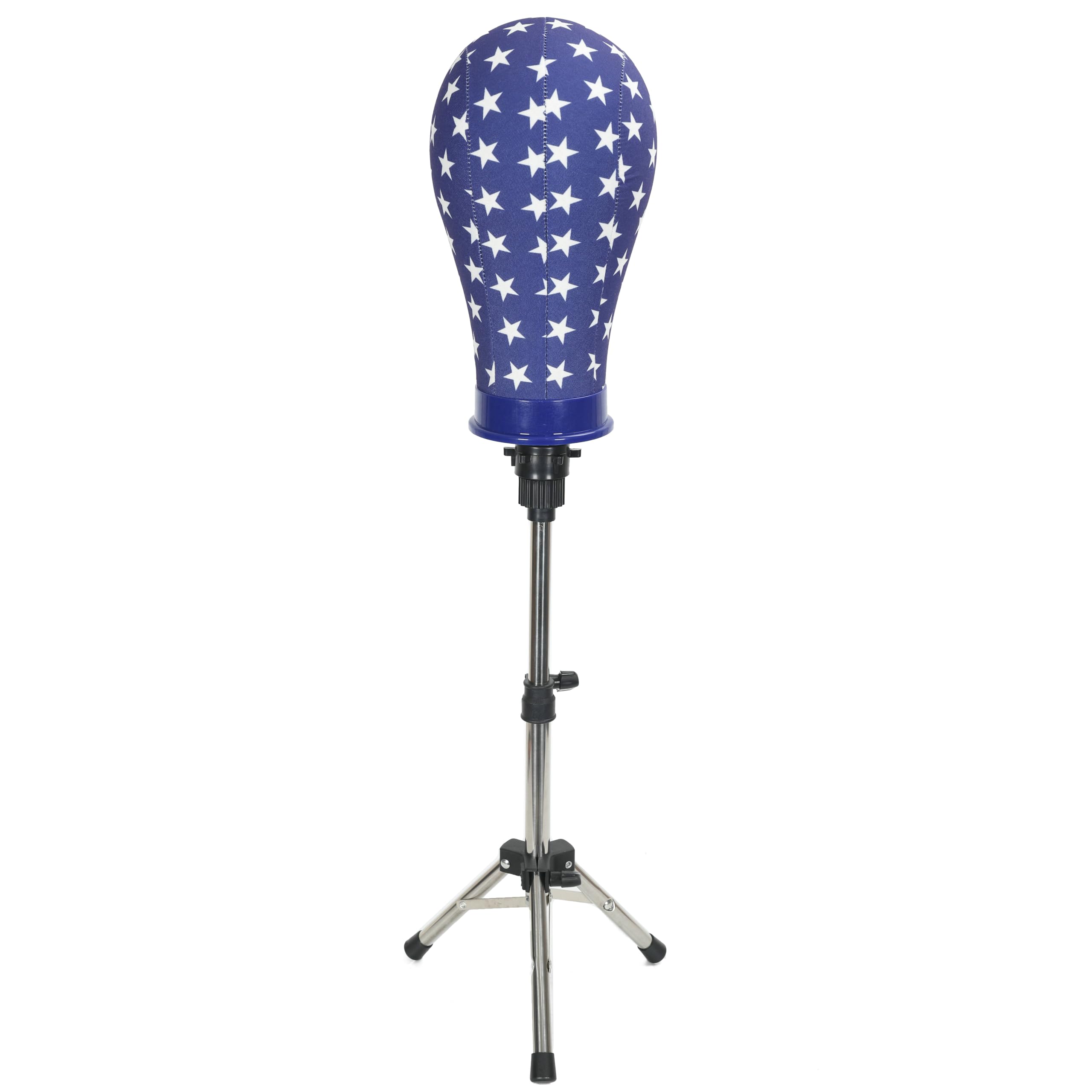 Snapklik.com : Mini Adjustable Wig Stand Tripod Metal Holder For ...