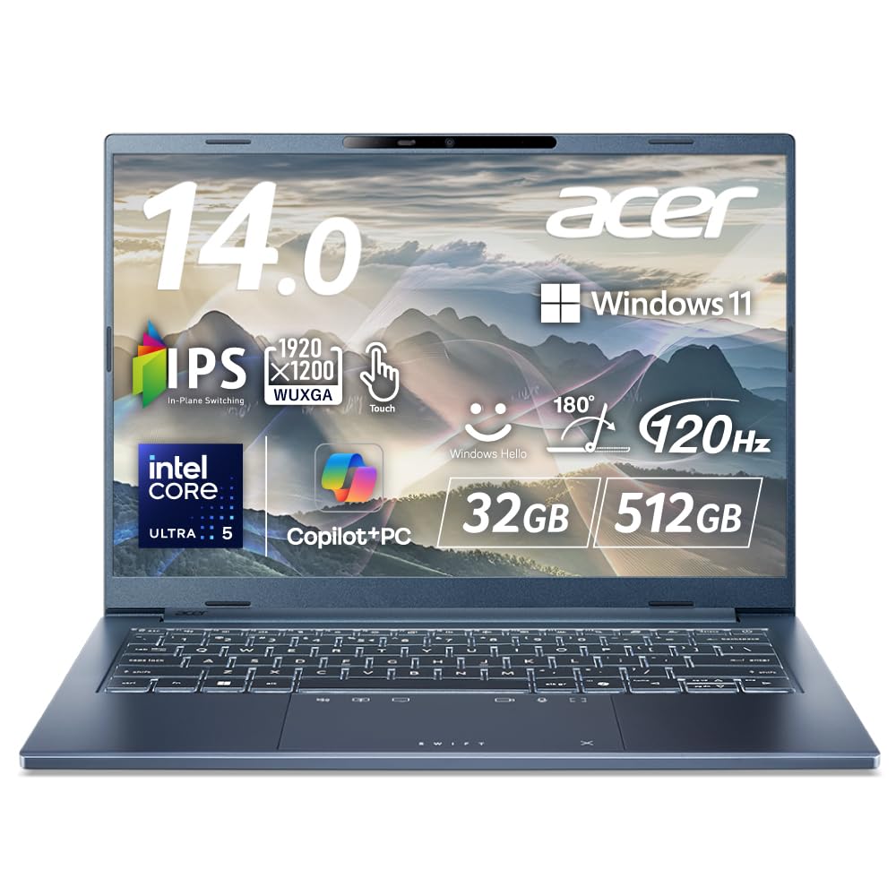 Amazon.co.jp: Acer Swift Go 14 AI インテル Core Ultra 5 IPS 非光沢