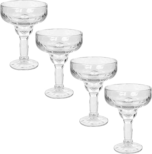 Yucatan - Vasos de Margarita de 13.5 onzas, aptos para lavavajillas, duraderos, gruesos, atrevidos, inspirados en sombreros, cristalería