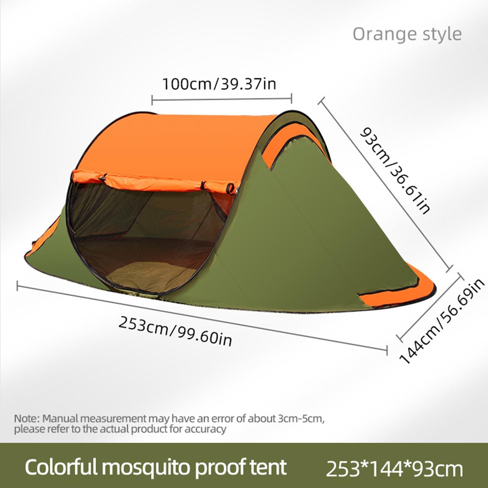 Per esterni, portatile, installazione immediata e impermeabile, resistente, cabina familiare all'aperto, per pesca, escursionismo, viaggi, vacanze, giardino, picnic e viaggi su strada