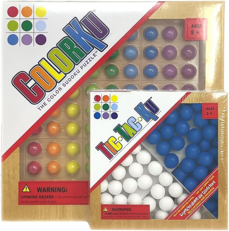 and Tic-Tac-Ku (Blue and White) Combo Pack