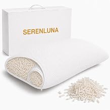 Adjustable Talalay Shredded Latex Pillow, Dual-Zone Neck Support