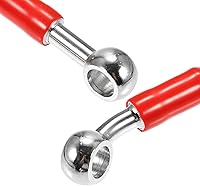 Vista 8 de X AUTOHAUX 19.7 in 19.69 "0.394 in ID motocicleta hidráulica línea de aceite manguera de aceite 28 0 cable trenzado de acero inoxidable para ATV