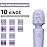 KINGWAND Handheld Personal Mini Massager - Waterproof, USB Rechargeable, 10 Vibration - Perfect on Back Legs Hand Pains and Sports Recovery(Gray Purple)