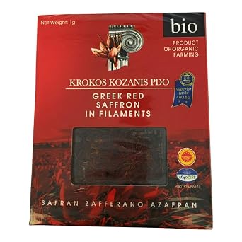 Krokos Kozanis, Saffron Greek Red In Filaments, 1 Gram
