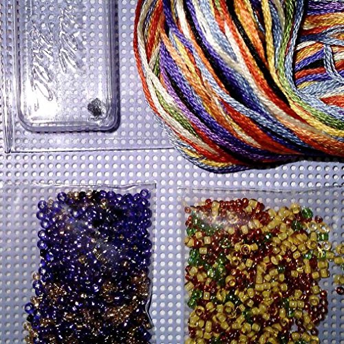 Image of Sally Scarecrow Beaded Counted Cross Stitch Ornament Kit Mill Hill 2017 Autumn Harvest MH181723