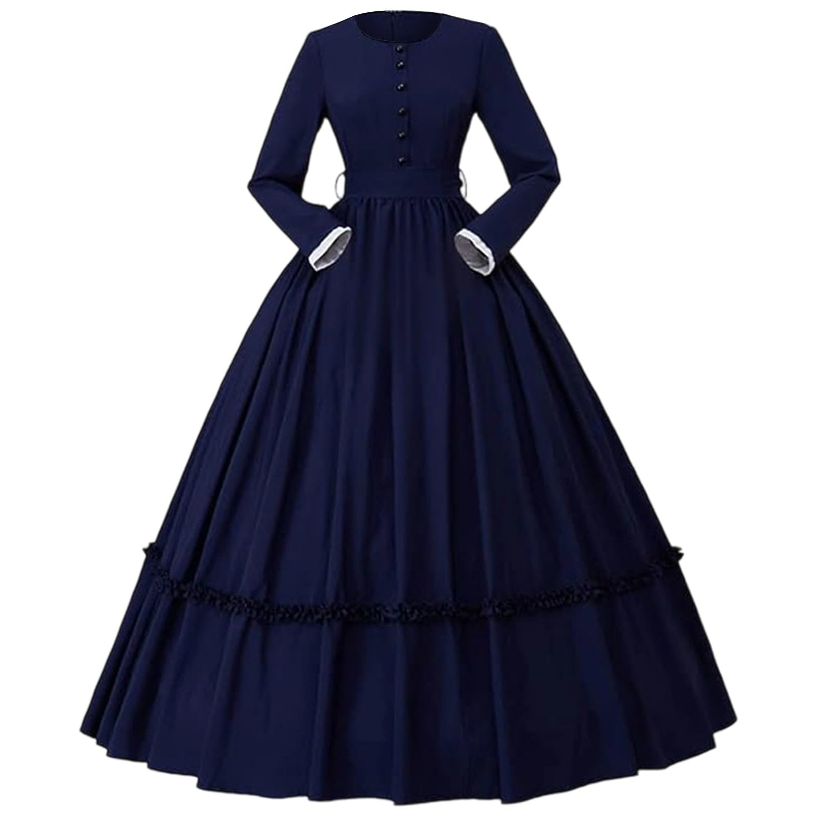 Genérico Vestidos Elegantes Mujer Disfraz Mujer Halloween - Traje Histórico De Guerra Medieval Retro para Un Elegante Vestido Antiguo