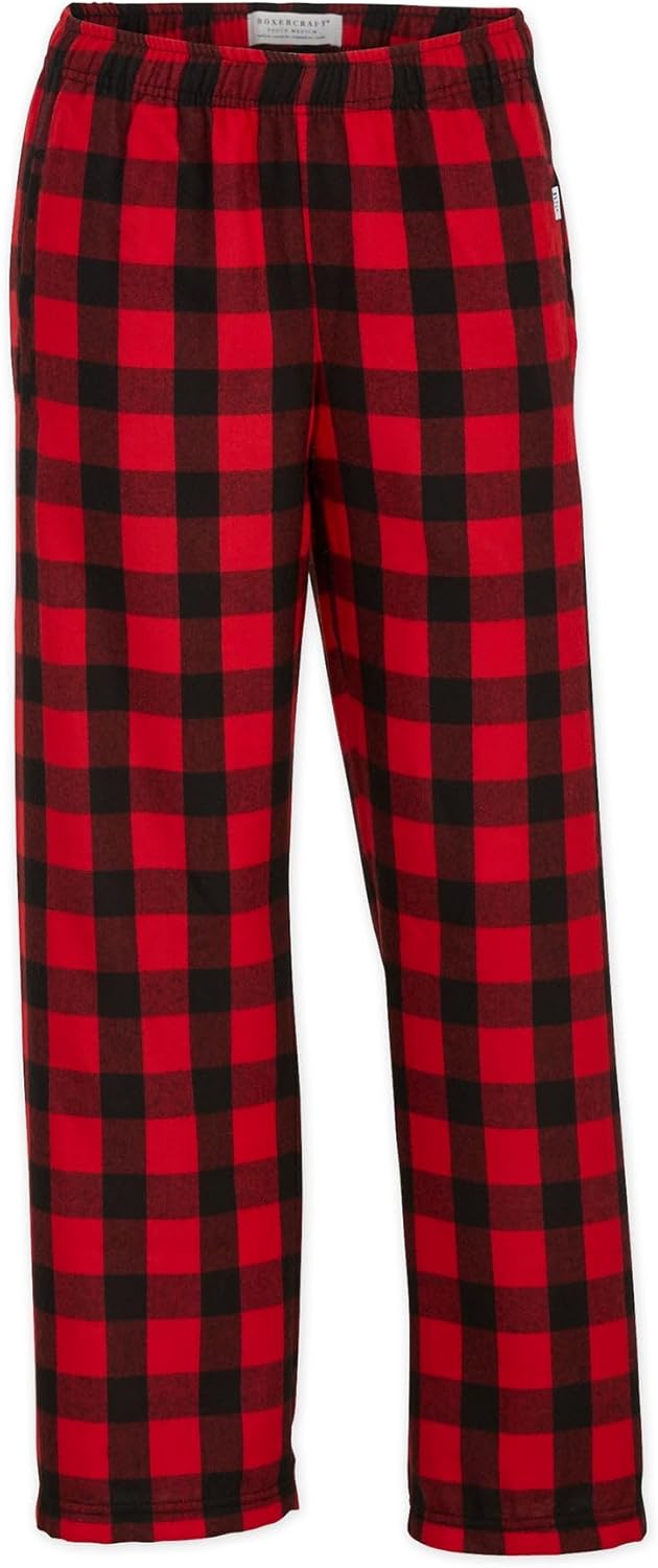 Boxercraft1985 Youth Burnt Orange Kingston Flannel Sweatpants
