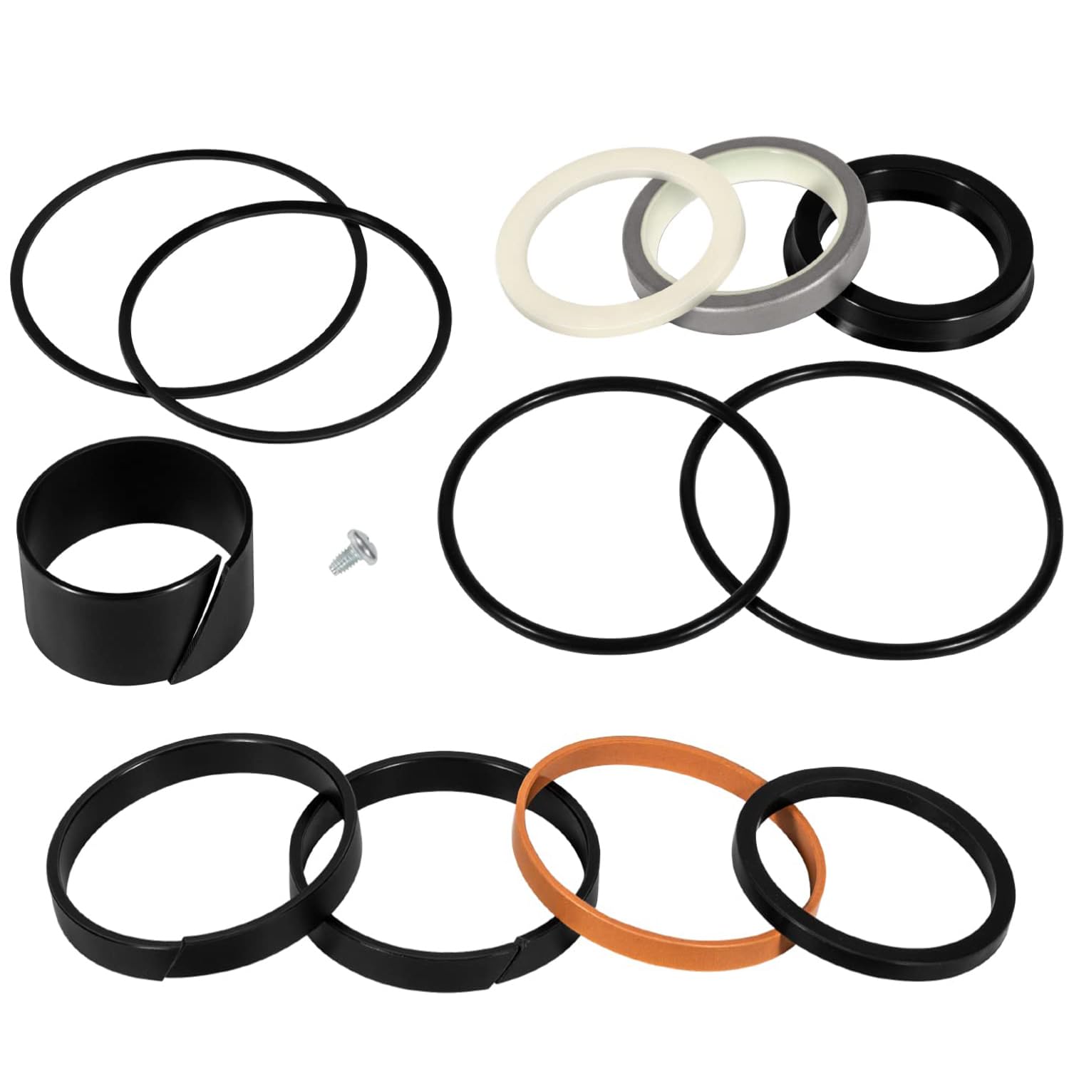 Tige : alésage de 4,4 cm : kit de joint de cylindre hydraulique de 7,6 cm 1543262C1 G105549 G109460 pour boîtier 580 Super E, 580 Super K, 580C, 580D, 580 Super D, 580K, 680K, 680L, 850B, 850C, 850C.