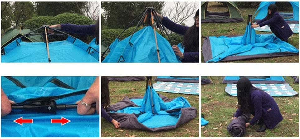 Carpa automática para camping 3-4 personas 210x200x135 cm miniatura 7