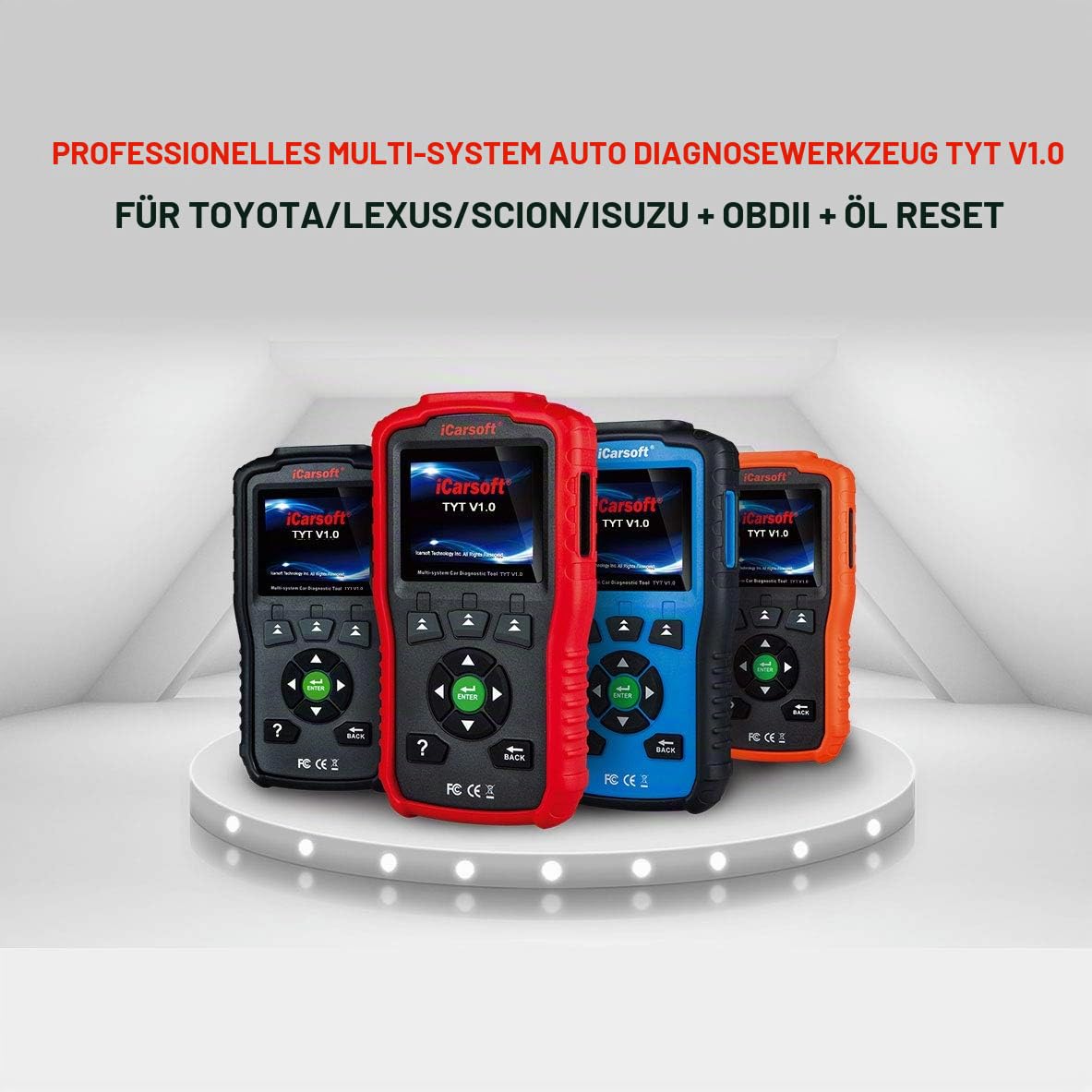 iCarsoft TYT V1.0 Diagnose OBD Scanner für Toyota/Lexus/Scion/Isuzu
