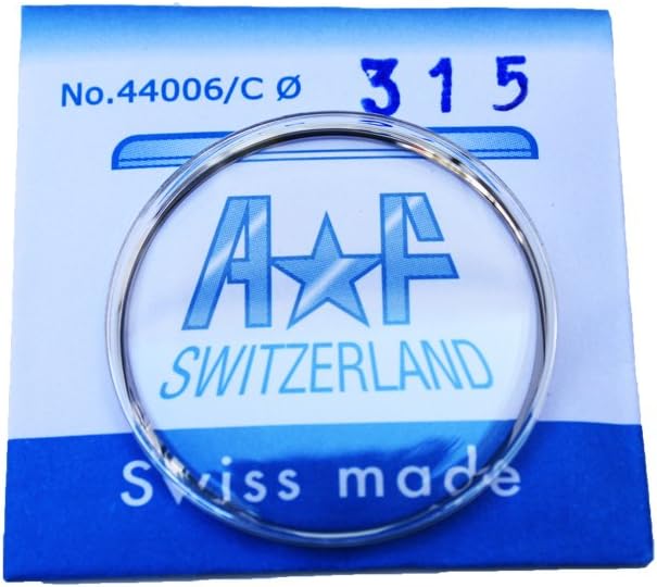 Plastic ET Silver Color Tension Ring Plexi Watch Crystal 31.5mm - Swiss Made