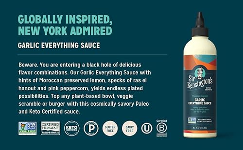 Bundle of Sir Kensington's Everything Sauce Variety Pack: Chile Lime, Garlic, Gochujang, Hibachi Yum Yum 4 Pack Dairy Free, Gluten Free, Non - GMO Project Verified 8.30z - Image 2