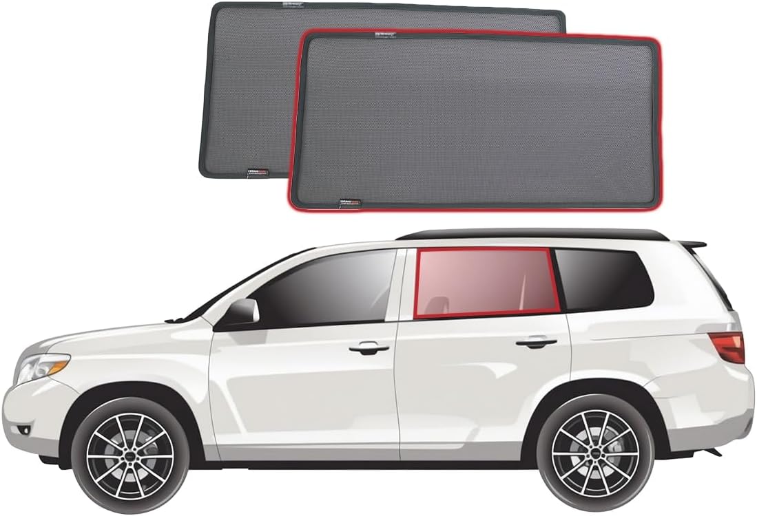 Snap Shades for Toyota Kluger/Highlander 2nd Generation Car Rear Window Shades (XU40; 2007-2013)