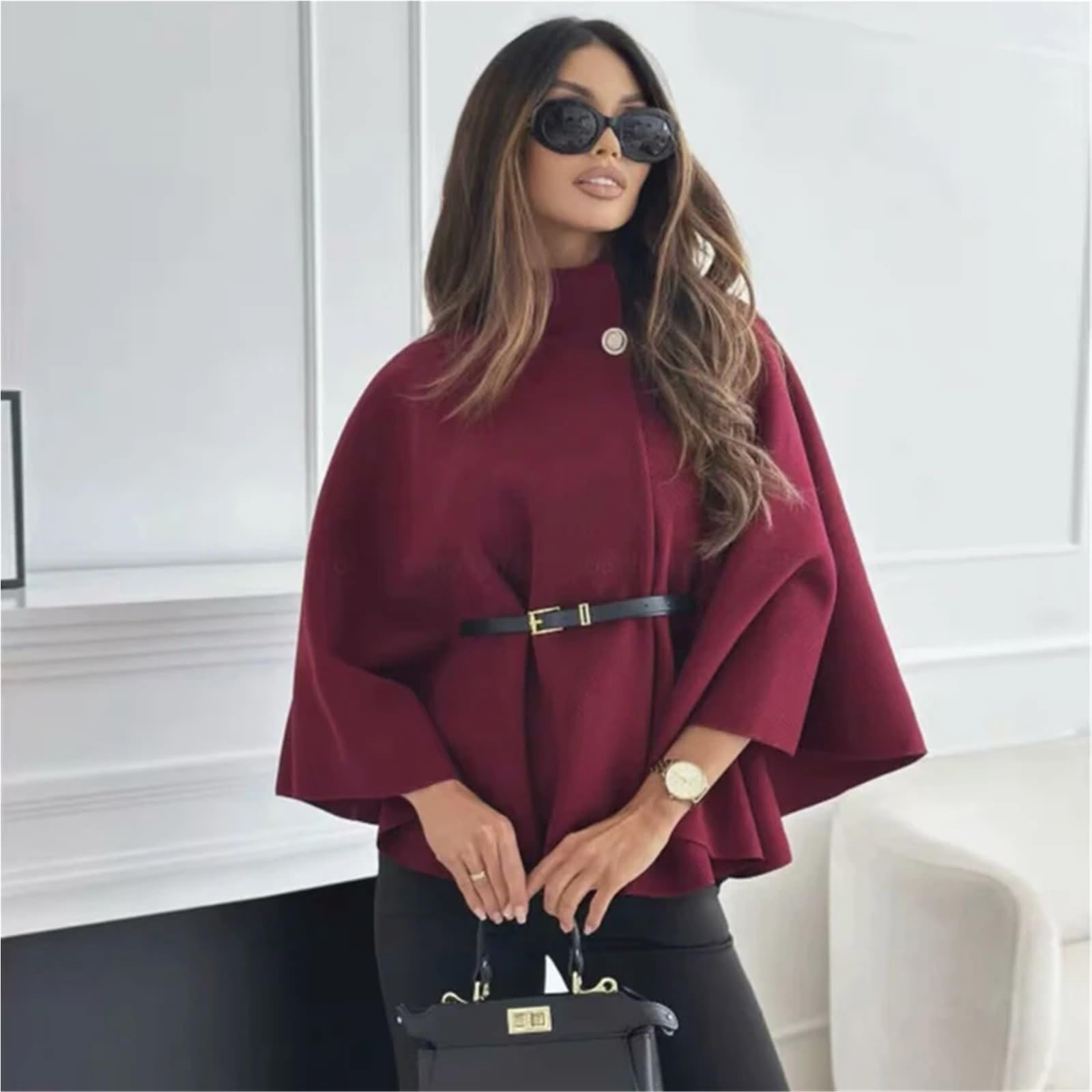 Mantelle Poncho Donna Mantelli Cappotti Invernali Mantella Manica for Giacca Moda per Felpa