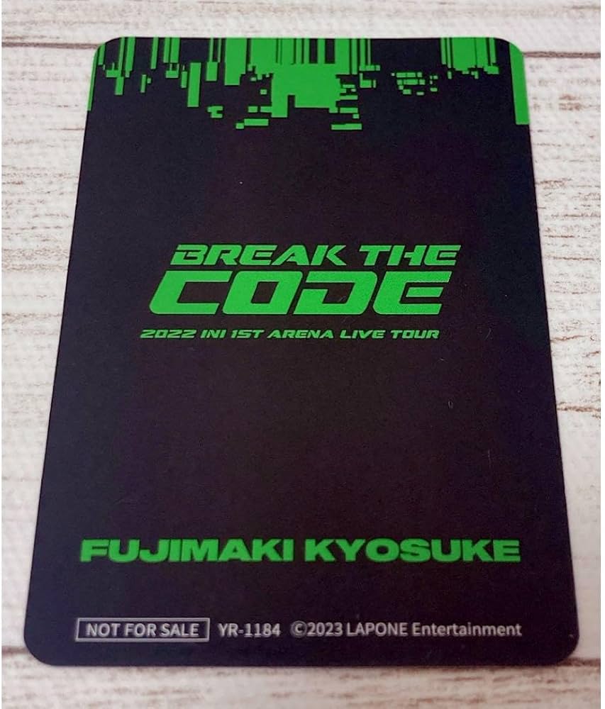 INI BREAK THE CODE 藤牧京介 ライブDVD トレカ INI 藤牧京介 BTC DVD トレカ - メルカリ