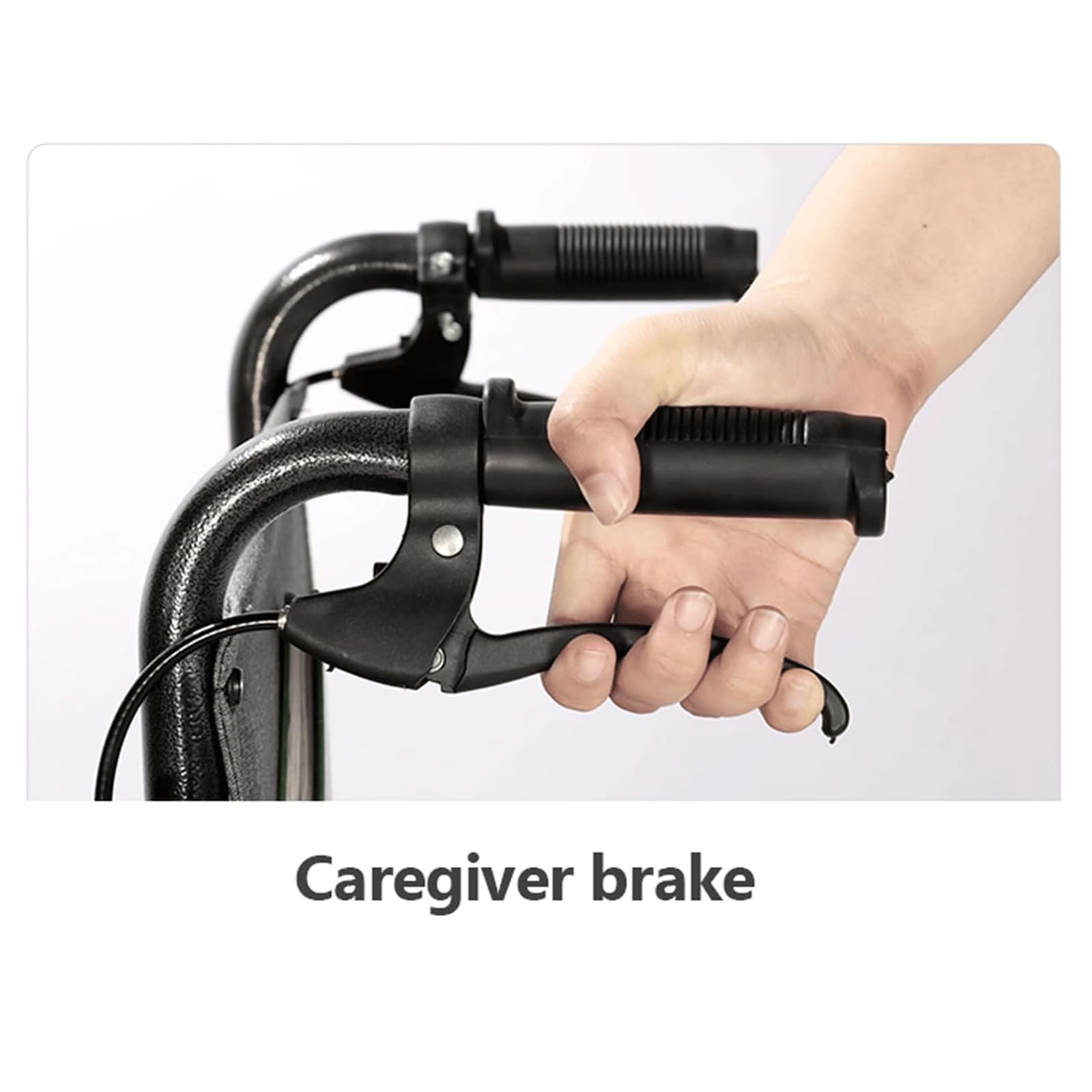 Sillas De Ruedas Sillas De Ruedas Ligeras Sillas De Ruedas Plegables De Acero Al Carbono para Transporte con Frenos De Mano Y Pedales Ajustables Silla De Ruedas Manual Ligera