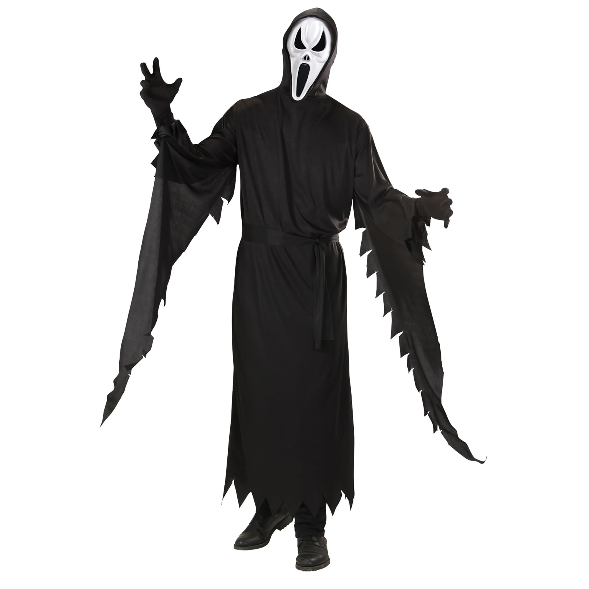 Screaming Ghost Costume Large for Halloween Living Dead Fancy Dress