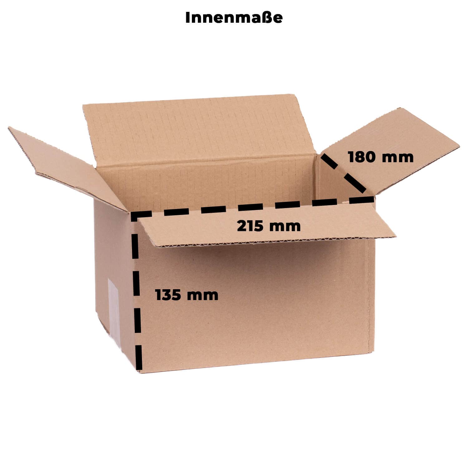 smiley pack 200 Stück Faltkartons 220 x 180 x 140 mm braun Versandkarton Verpackungskartons 22 x 18 x 14 cm aus Wellpappe 1 wellig Karton Pappkarton Versandbox Paket Päckchen