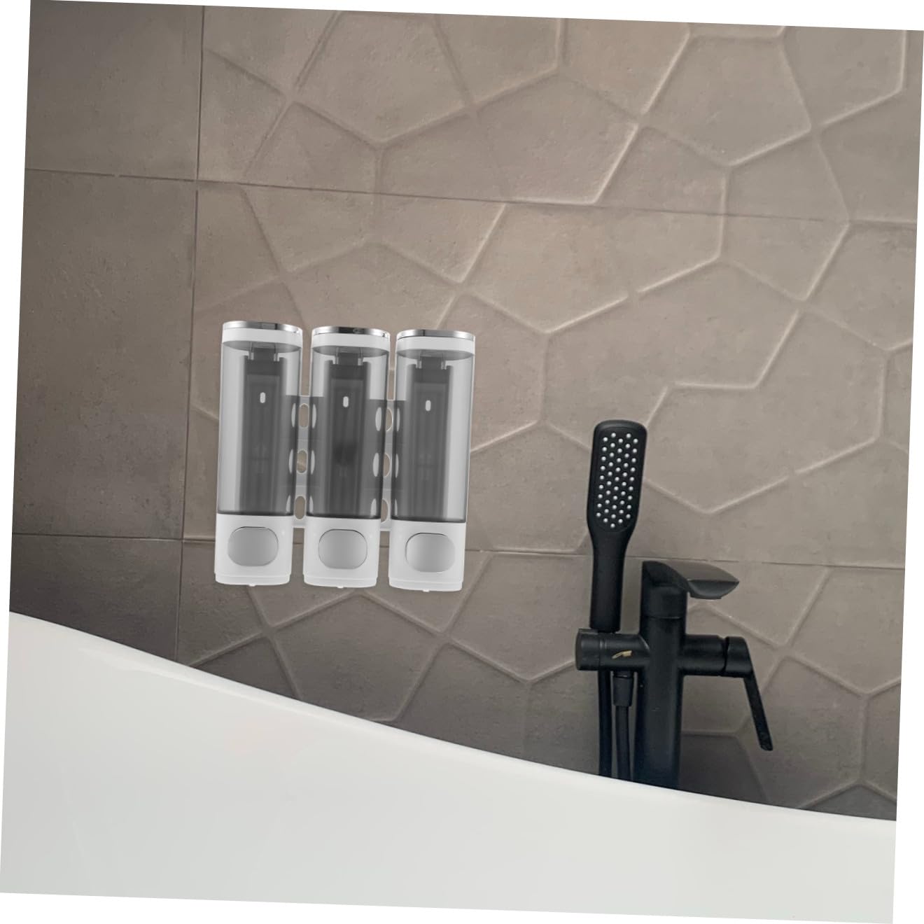 Ciieeo Dispensador de Jabón de Pared Manual de Cámaras Dispensador de Champú para Ducha Adecuado para Baño y Cocina y Champú