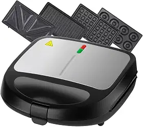 Sanduicheira Elétrica 4 em 1 Grill Misteira Waffle Donuts Antiaderente 220v
