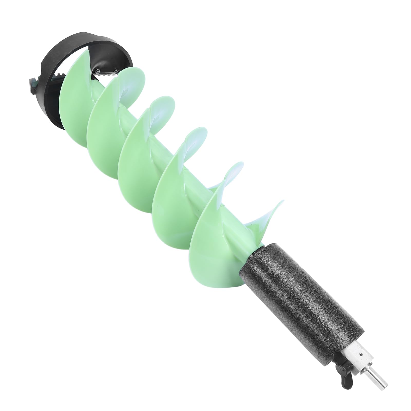 Broca de Perforación de Hielo 8 Pulgadas de Diámetro de 28 Pulgadas de Largo Nylon Nylon Floatable Pesquero de Pesca con Adaptador