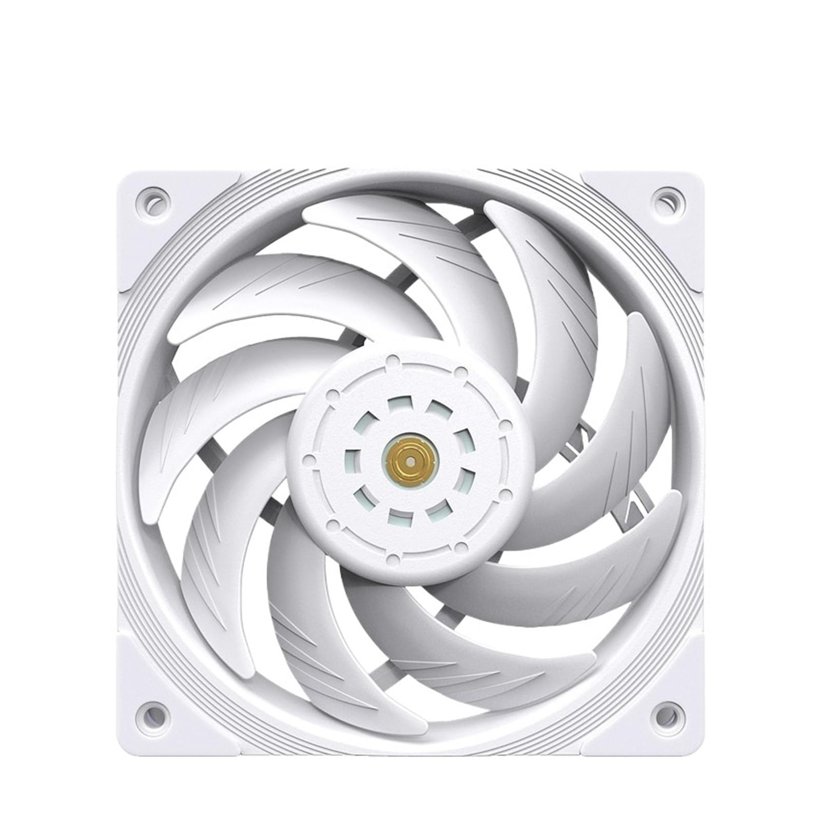Ventilador enfriador de CPU T30, 2150RPM, 4 pines, 12cm, sistema de refrigeración for caja de ordenador, ventilador silencioso for PC, Enfriador de CPU for jugadores, ventilador de 120mm(White2)