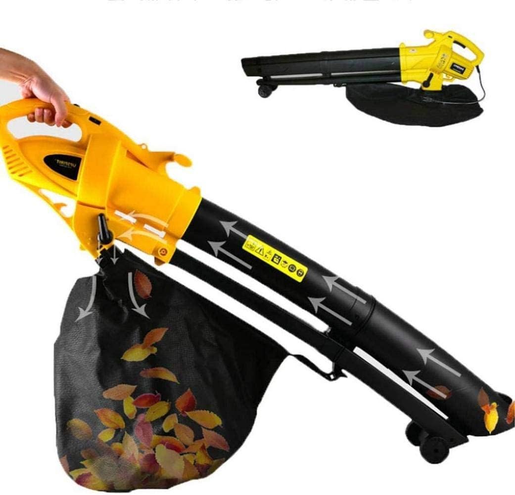 Outdoor Electric Lightweight Clean Machince 2 in 1 Leaf Blower Vacuum with 6 Variable Blow Speed and 35L Collection Bag